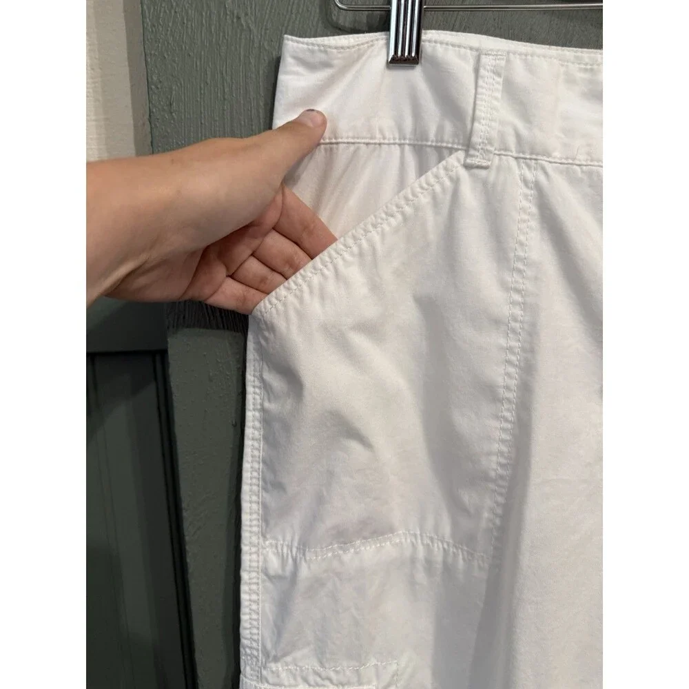 Loft Outlet Cargo Jogger White Pants Women Size  10 35x26 - Picture 7 of 10